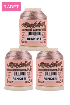 3 Pieces Altinbasak Oya and Lace Floss 20 gr - Turk - No: 548