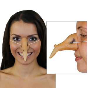 Skin Color Realistic Rubberized Witch Nose