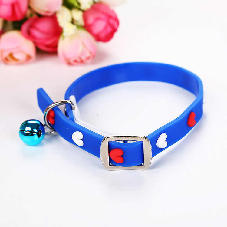 Silicone Cat Dog Collar with Rattle