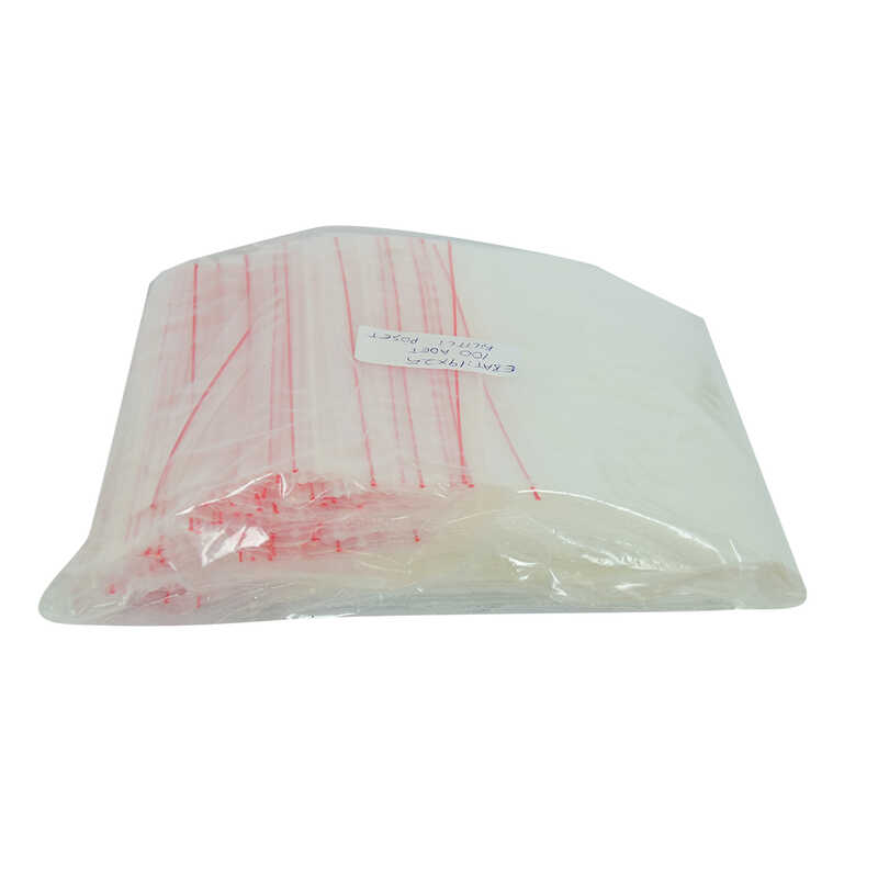 Ziplock Nylon Bag Sachet 19X25 Cm Transparent 100 Pcs 1 Pack