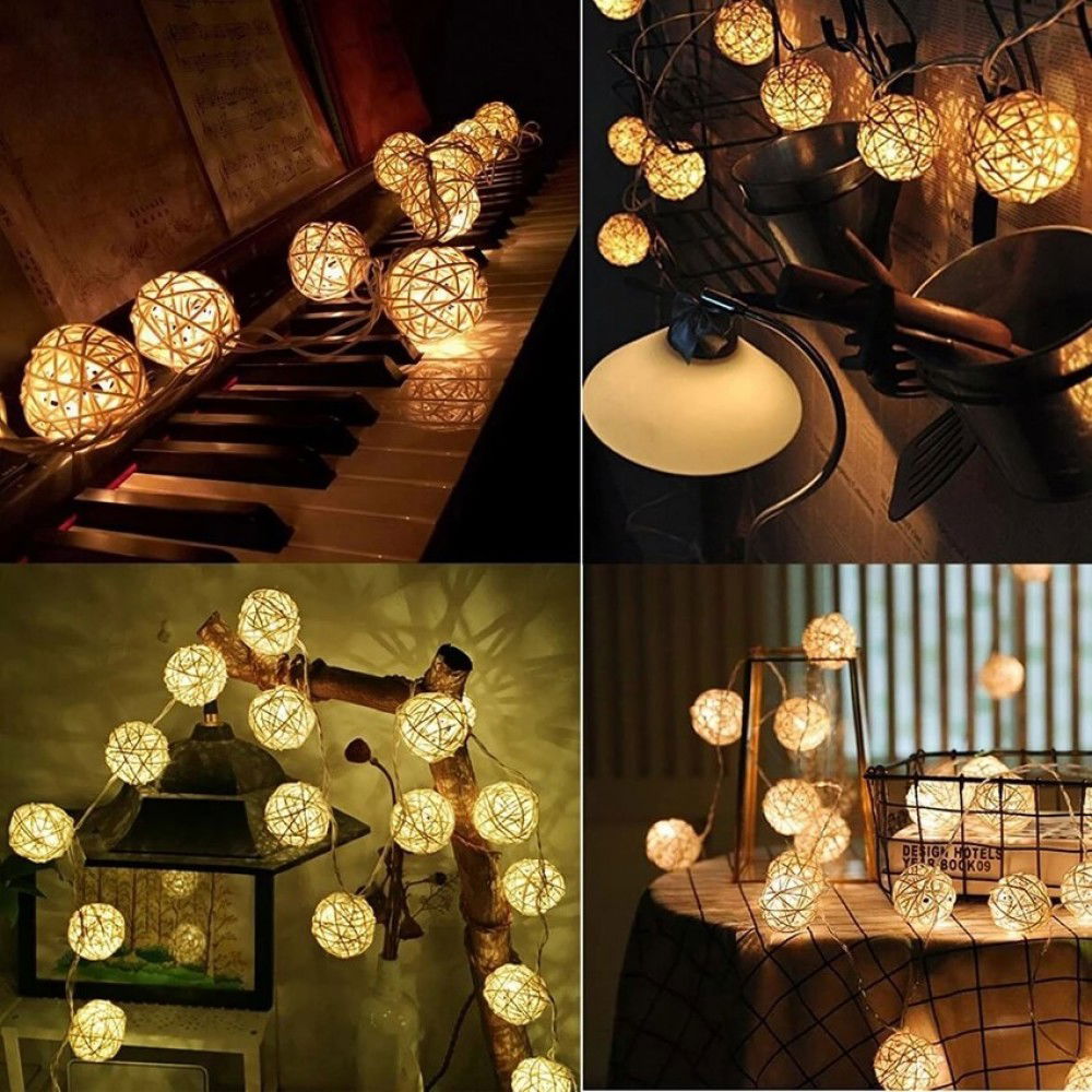 Straw Balls Led Light 2 meters DAYLIGHT Decor Lamp