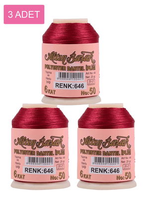 3 Pieces Altinbasak Oya and Lace Floss 20 gr - Turk - No: 646