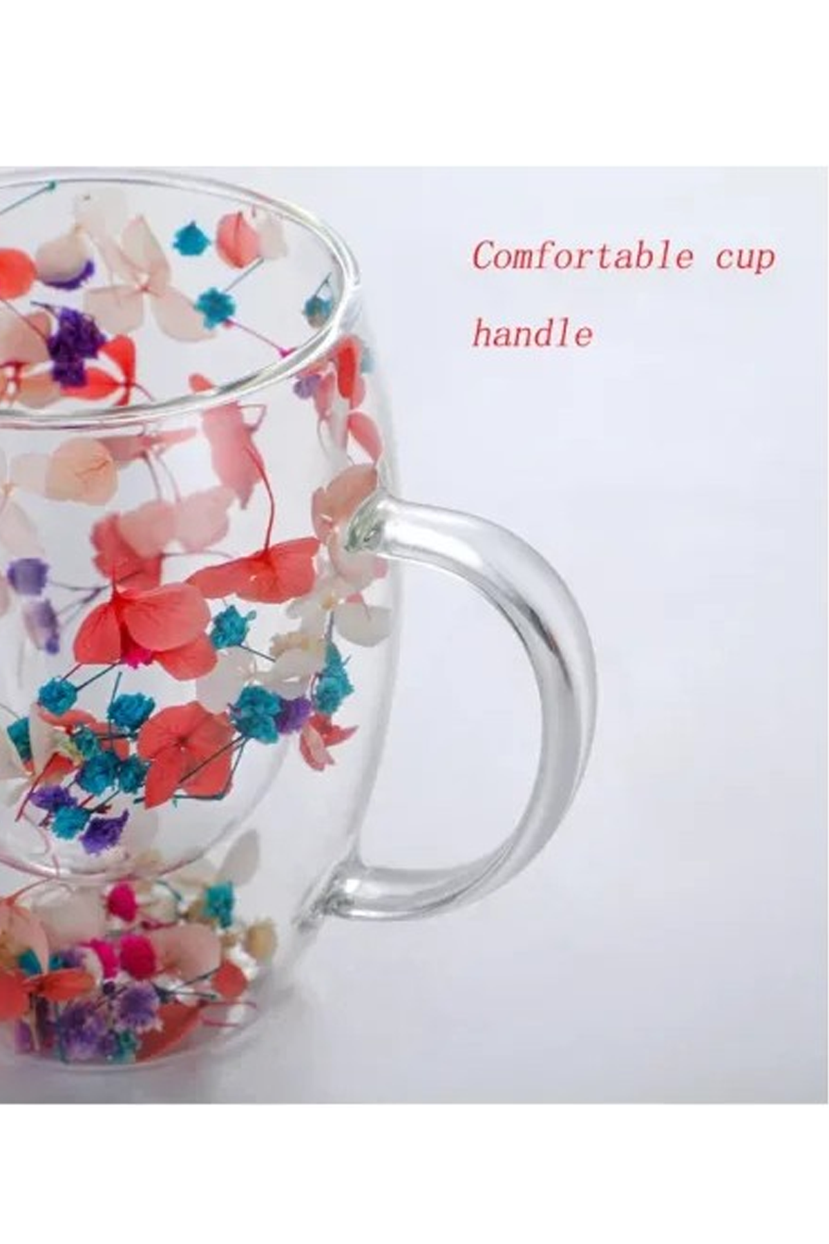 Organic Floral Borosilicate Glass 350 Ml. Turk-BRD-150 BH