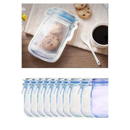 Jar Look Ziplock Storage Bag 620 ML (1 Piece)