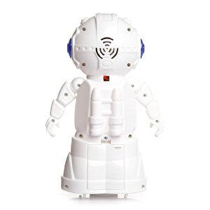 000- Floor Walking Turkish Speaking Lighted Musical Robot 360 Degree Rotatable 25 Cm