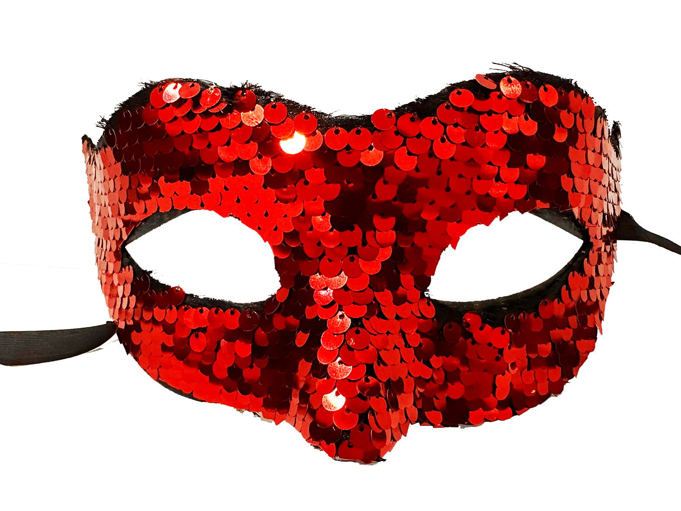 Red Color Sequin Sequin Party Mask Prom Venice