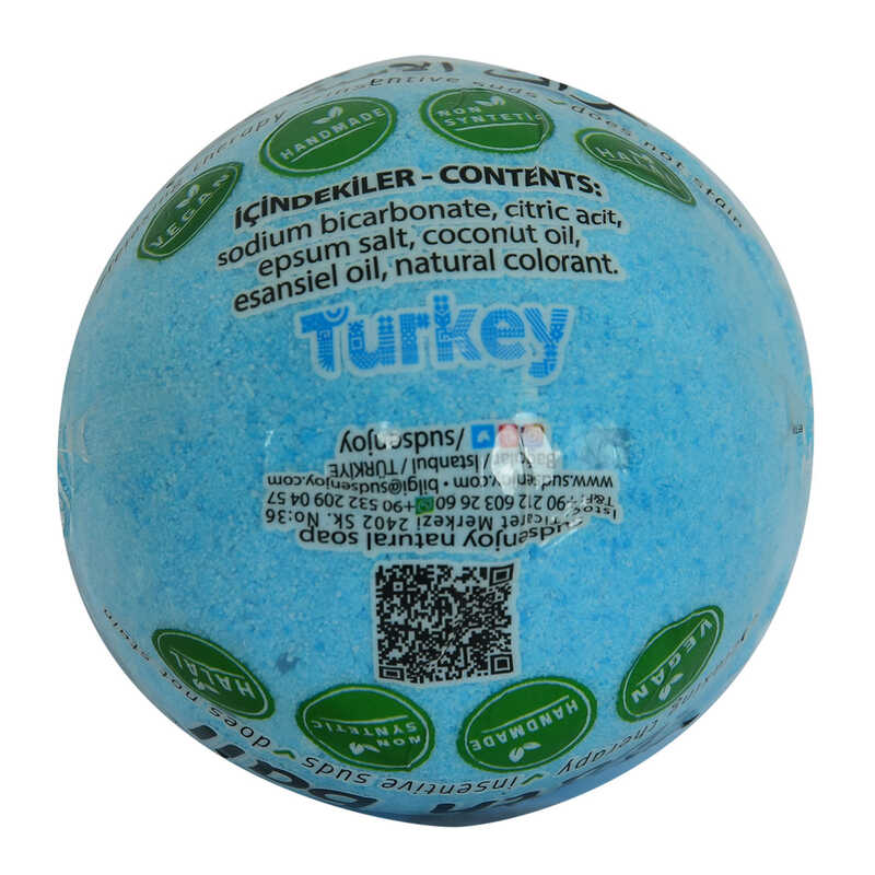 Himalaya Salty Handmade Bath Tub Ball Soap Blue 90-120 Gr