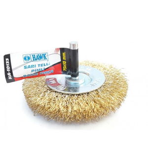 Hawk HA10133 Pin Yellow Wire Circle Brush 75x10 mm