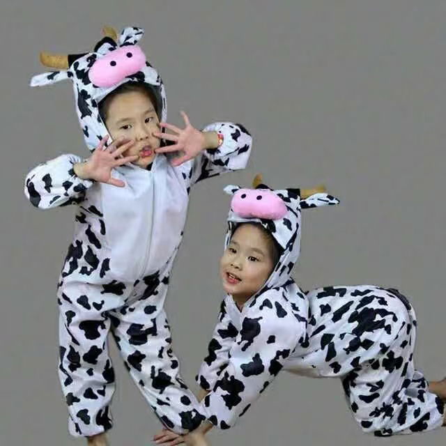 Kids Cow Costume 6-7 Years 120 cm