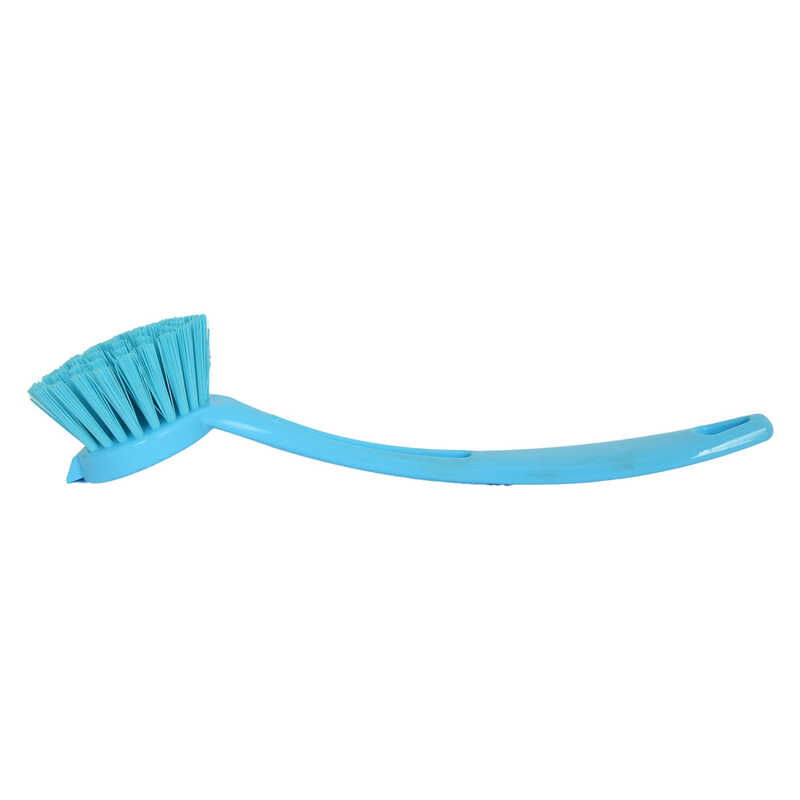 Plastic Handle Sink Bathtub Dish Brush Mixed Color