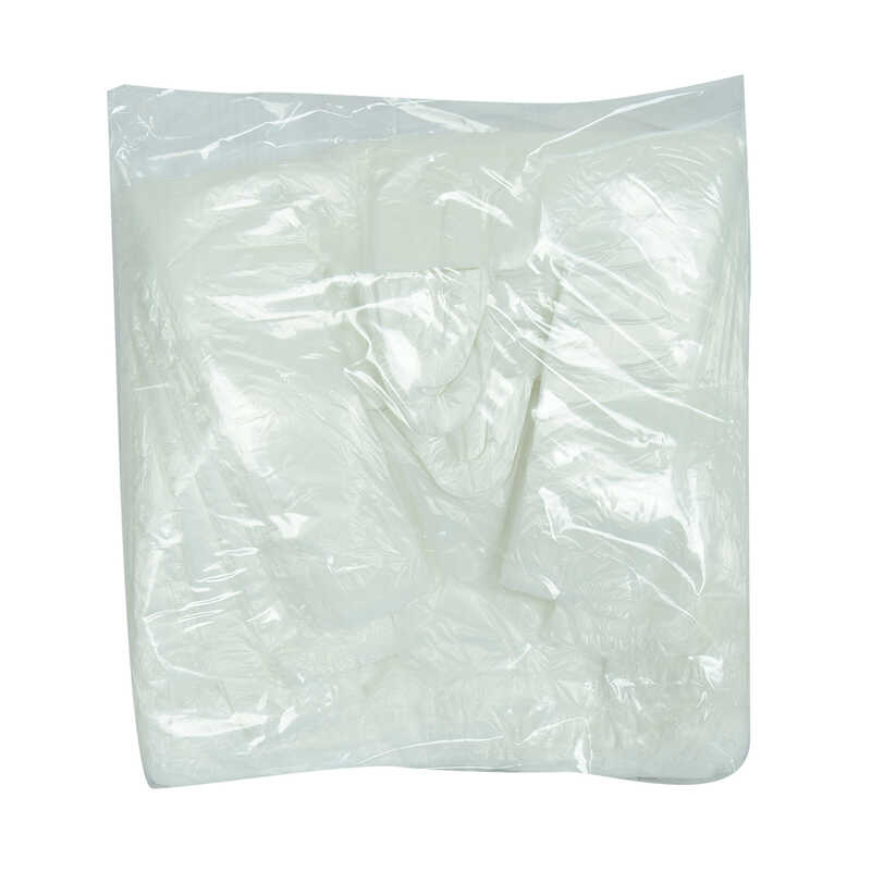 Economic Small Size Athlete Rust Proof Bag 38X22 Cm Thin White 250 Pieces 1 Pack