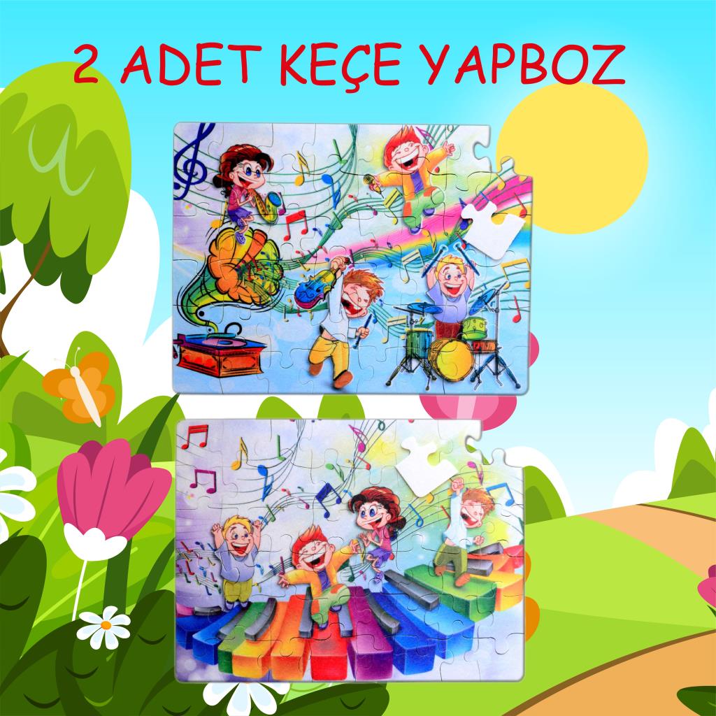 Music 5+ Felt Jigsaw Puzzle - 5 Years Puzzle