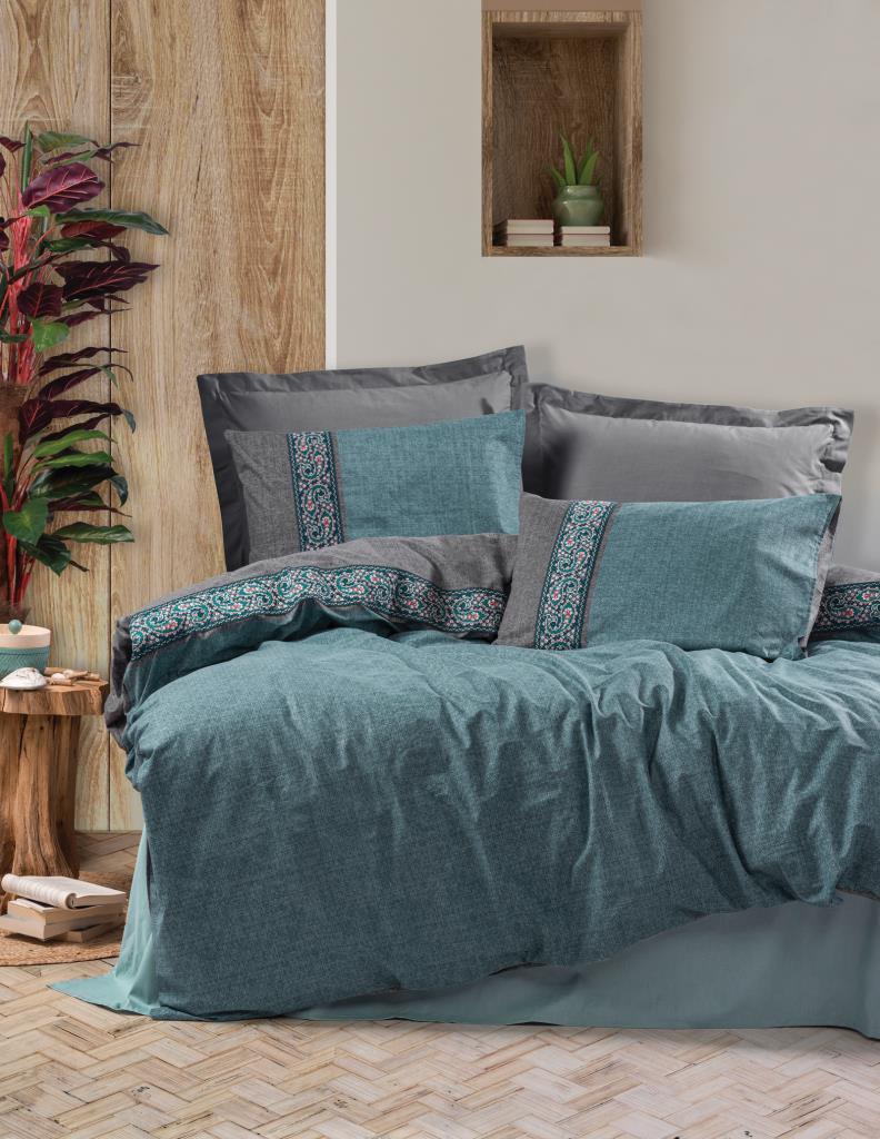 Double Duvet Cover Erna Petrol