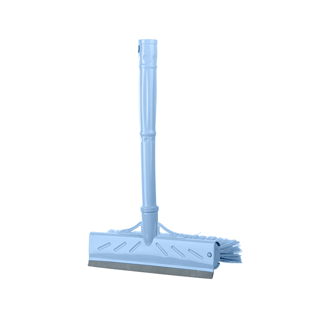 Double Sided Squeegee Glass Wiper with Brush