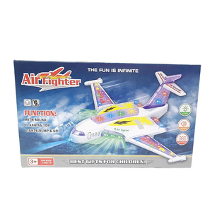 Hovering Lighted Sound Multiply Rotate Fighter Airplane 37x27 Cm