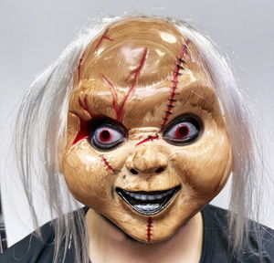 White Hair Chaki Mask Chucky Mask Adult Child Compatible