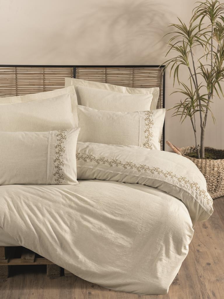 Cotton Linen Double Duvet Cover Set Darian