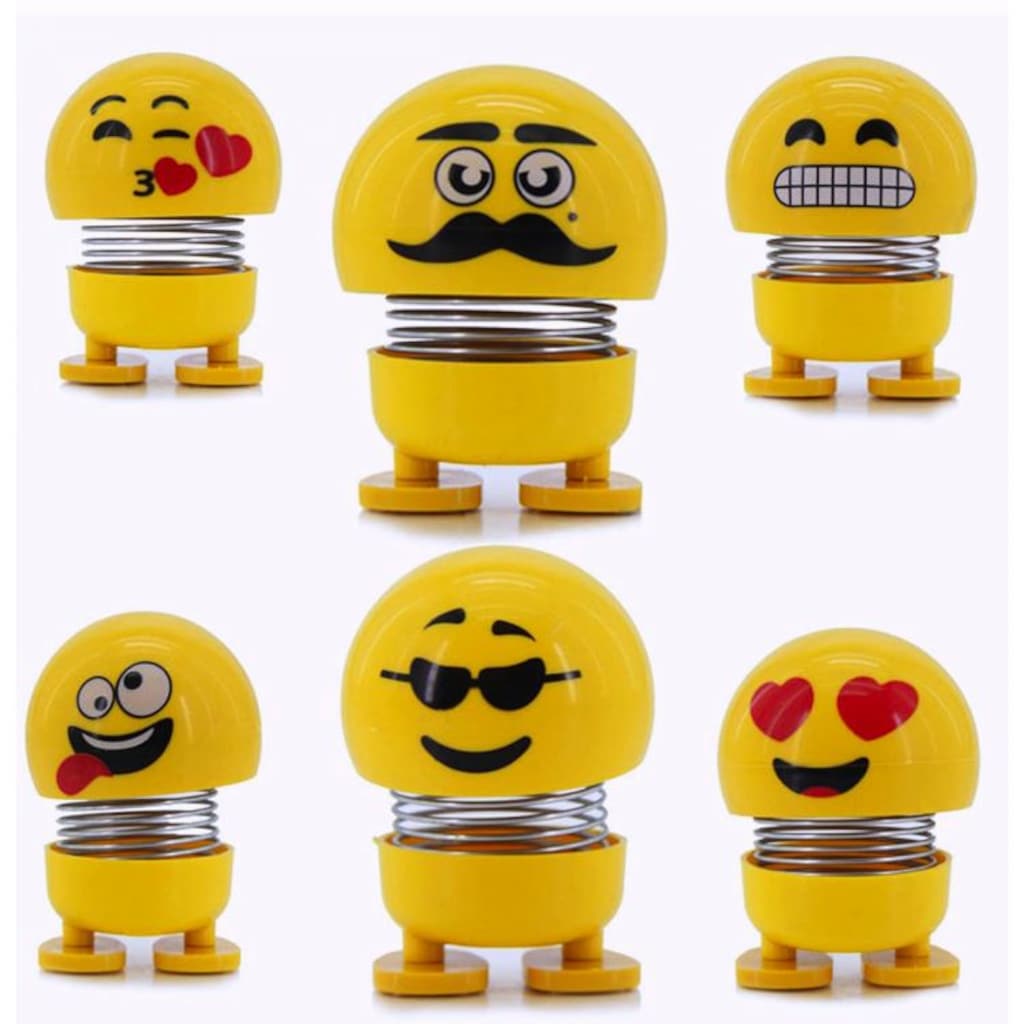 Bouncy Heads Cute Headbanging Emojis Crazy Heads