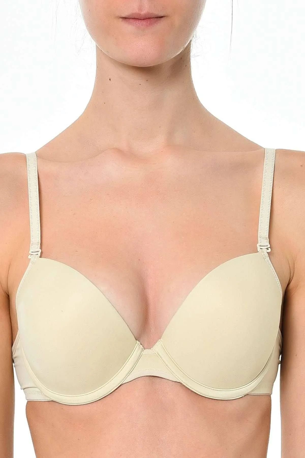 Women's Skin Neck Tie Padded Bra 4000