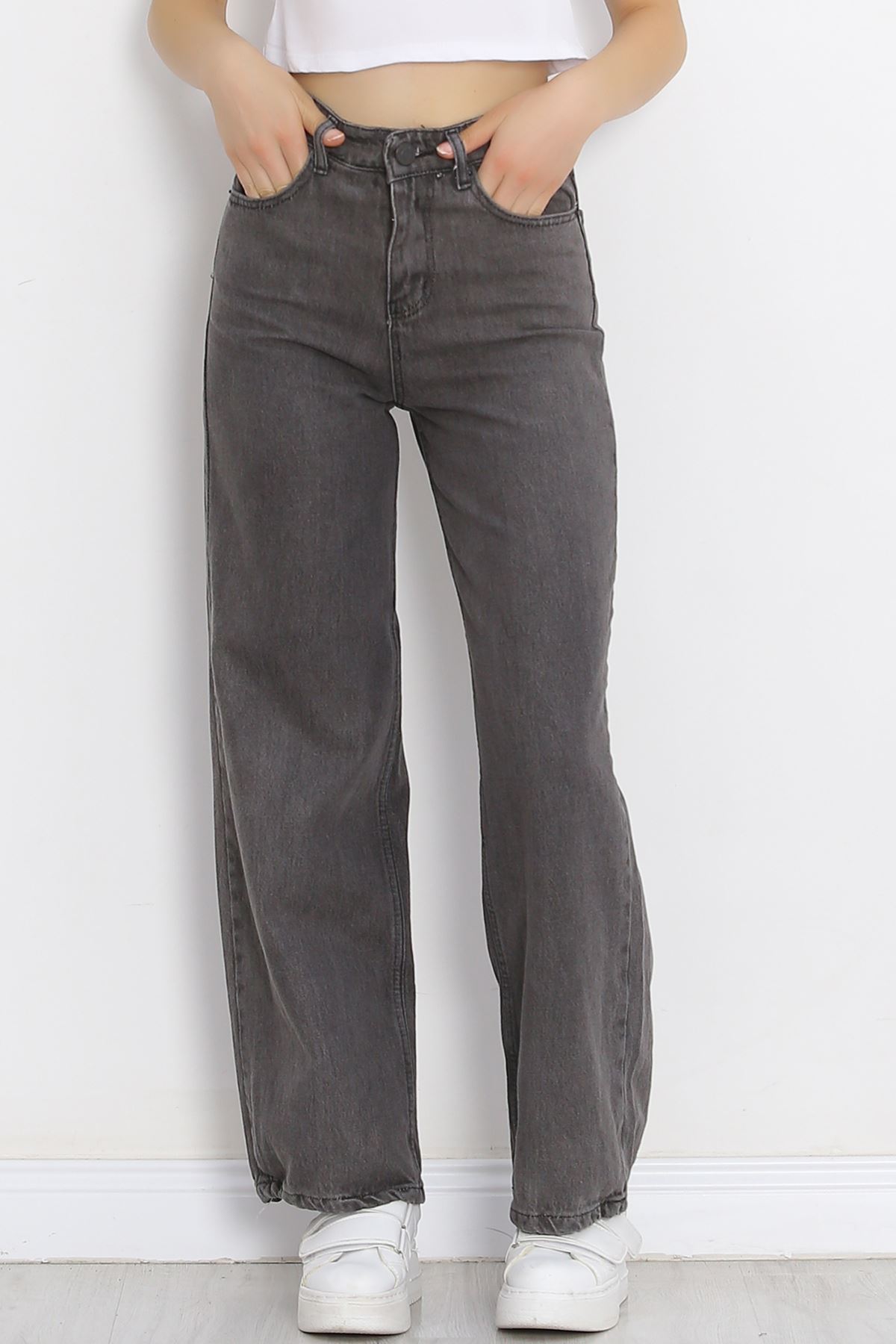 Palazzo Jeans Pants Açıkfüme3