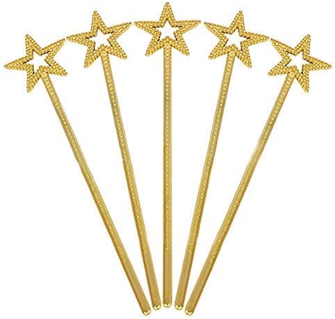 Gold Color Star Fairy Wand Fairy Wand 34 cm 1 Piece