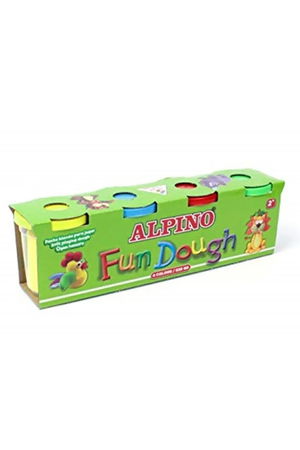 Alpino Alp-dp-000302 Play Dough 4 pcs