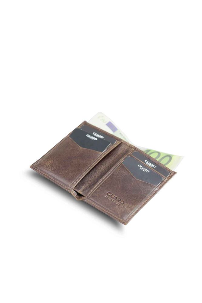 Antique Brown Slim Mini Leather Men's Wallet