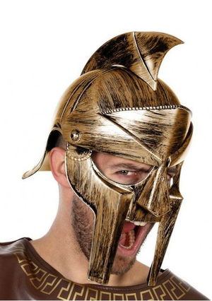 Gladiator Battle Helmet Helmet Thin Helmet Gold Color