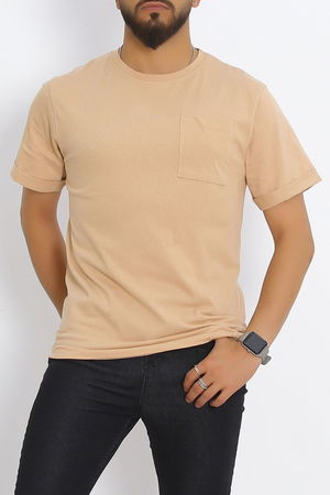 Men's T-shirt with Pockets Mink