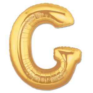 G Letter Foil Balloon Gold Color 40 inch