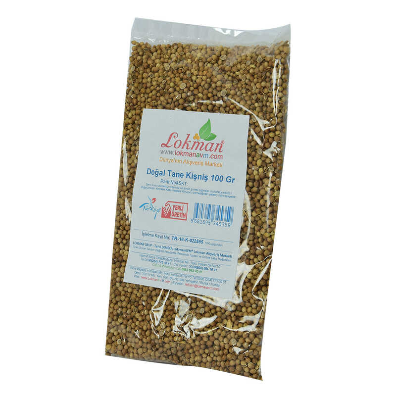 Coriander Natural Grain 100 Gr Package