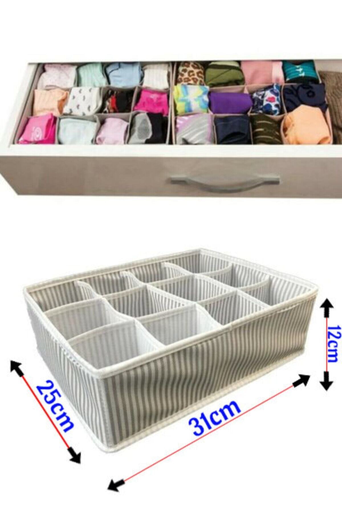 12 Compartment Practical Compartment Drawer Organizer Drawer Organizer Organizer