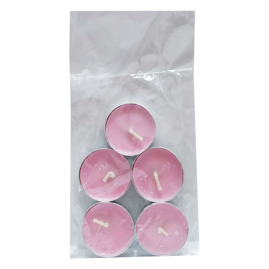 Tea Lights Pembe Mum 5 li 1 package