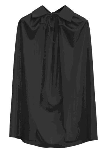 Children's Cape 90 cm with Black Color Collar