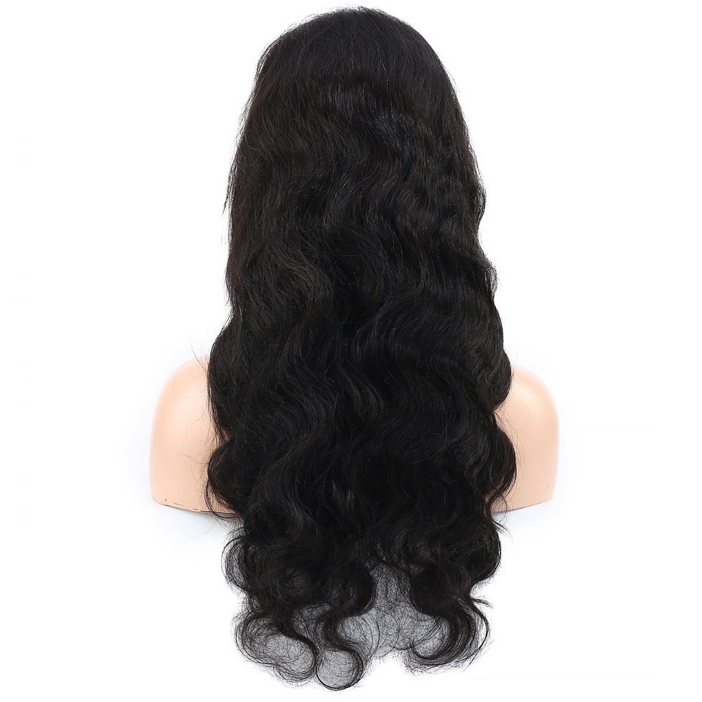 Front Lace Real Hair Tulle Wig Wavy / Natural / 70/75cm