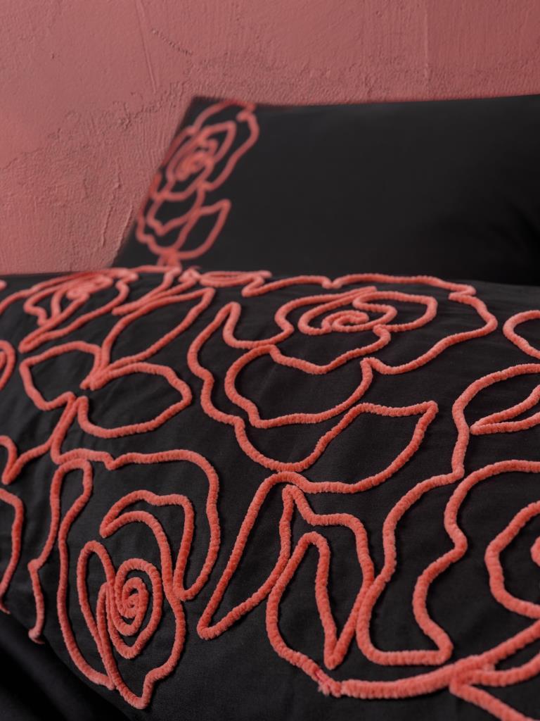 Ranforce Double Duvet Cover Set Rosen Coral