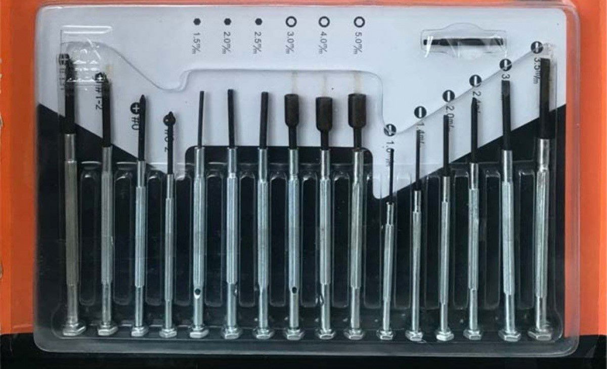 16 Piece Precision Screwdriver Set Watchmaker and Telephone Screwdriver