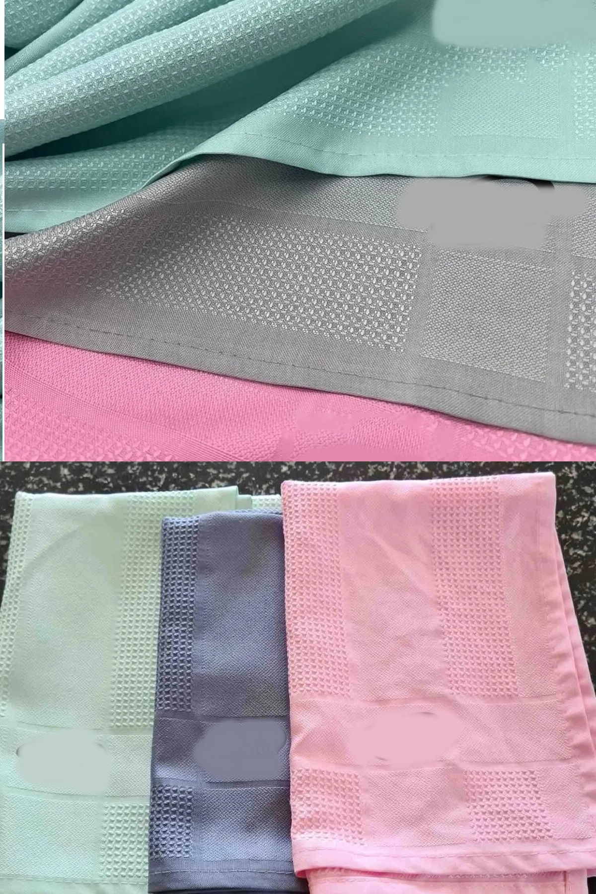 3Pcs Real Microfiber Cleaning Cloth (40x60 cm) - Non-Marking Glass Household Car Cleaning Cloth