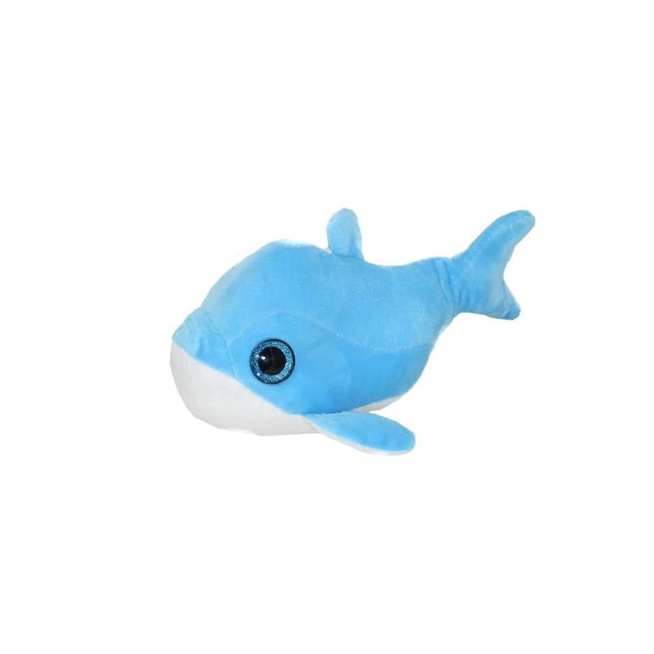 Plush Dolphin Fish With Glass Eyes