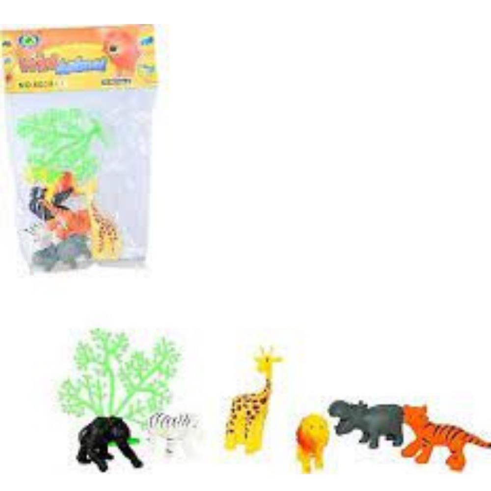 Mini Wild Animals Play Set 7 pcs