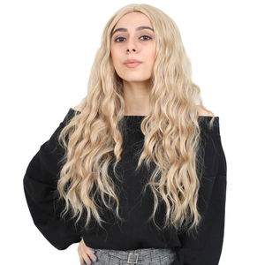 Kanekalon Fiber Synthetic Wig with Long Bangs with Water Wavy Look / Balköpub