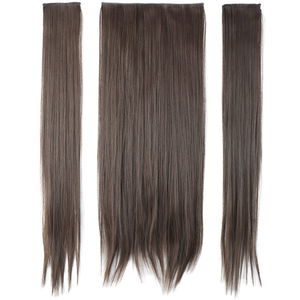 Kanekalon Fiber Synthetic Flat Half Moon + 2 Side Hair Snaps / Light Brown