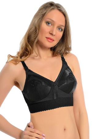 Black Padded Recovery Bra