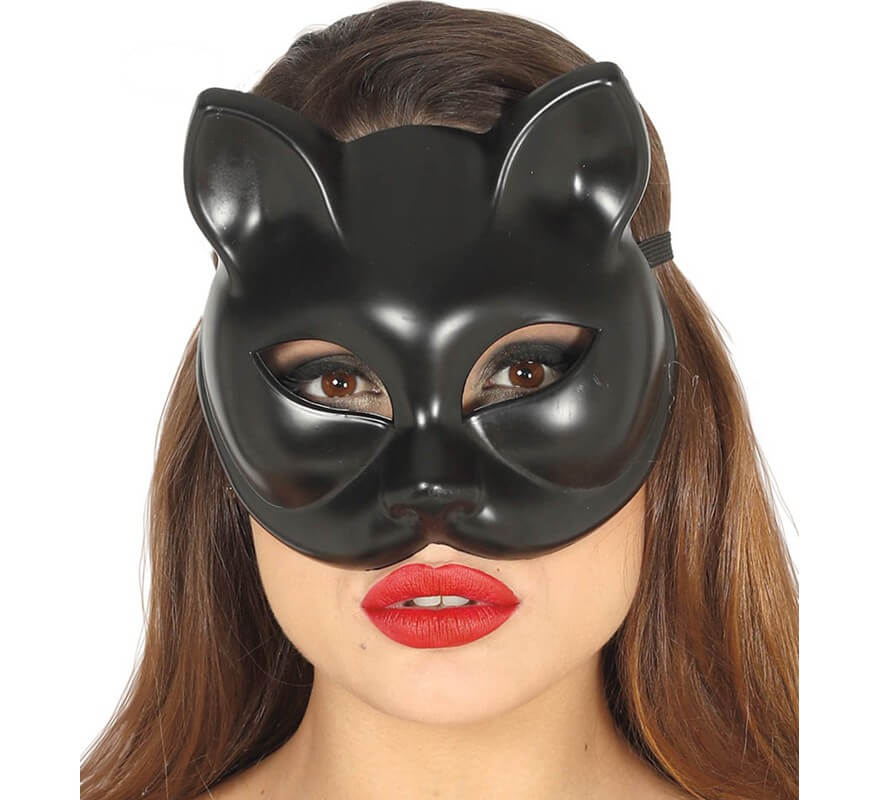 Black Color Luxury Cat Mask 12x13 cm