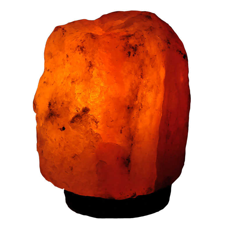 Natural Himalayan Rock Salt Lamp Wired Bulb Pink 2-3 Kg