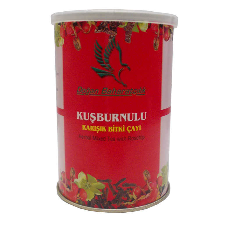 Rosehip Mixed Herbal Tea 100 Gr Tin Box