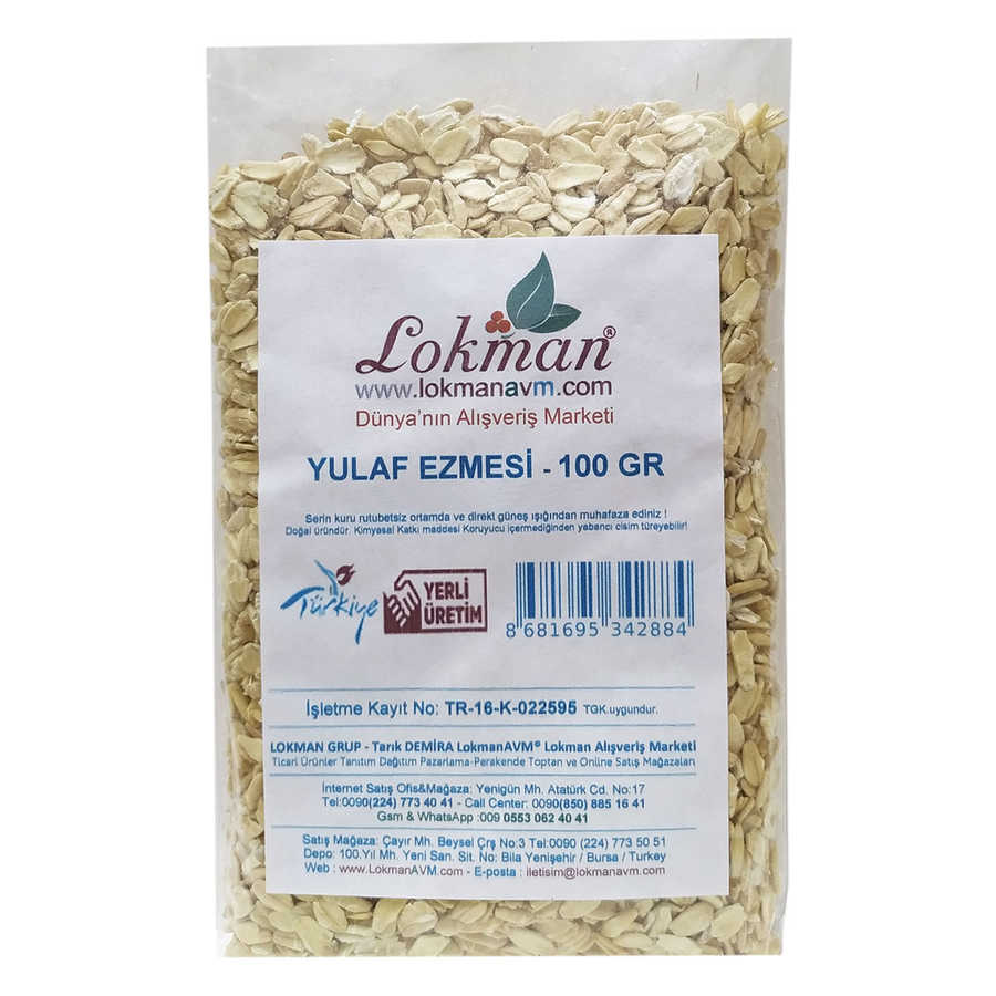 Oatmeal Natural 100 Gr Package