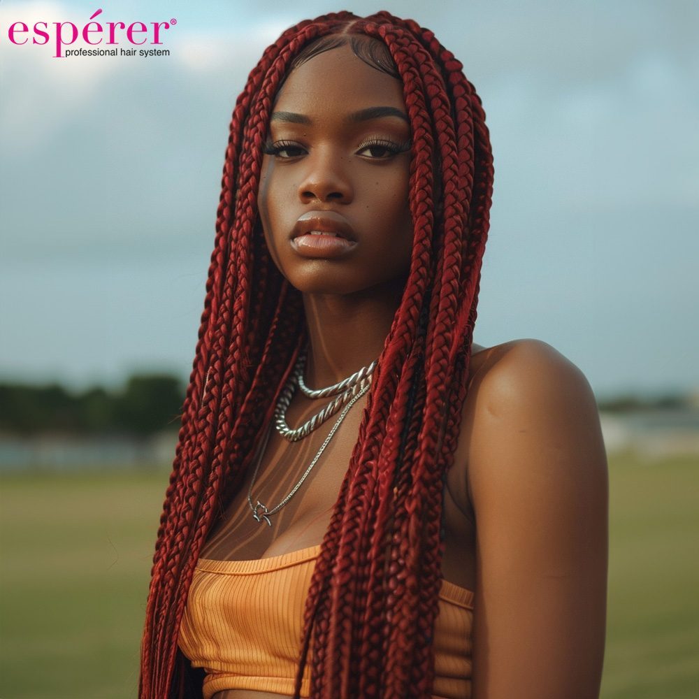 Synthetic Braiding Hair Esperer 100 Gr. / Dark Red