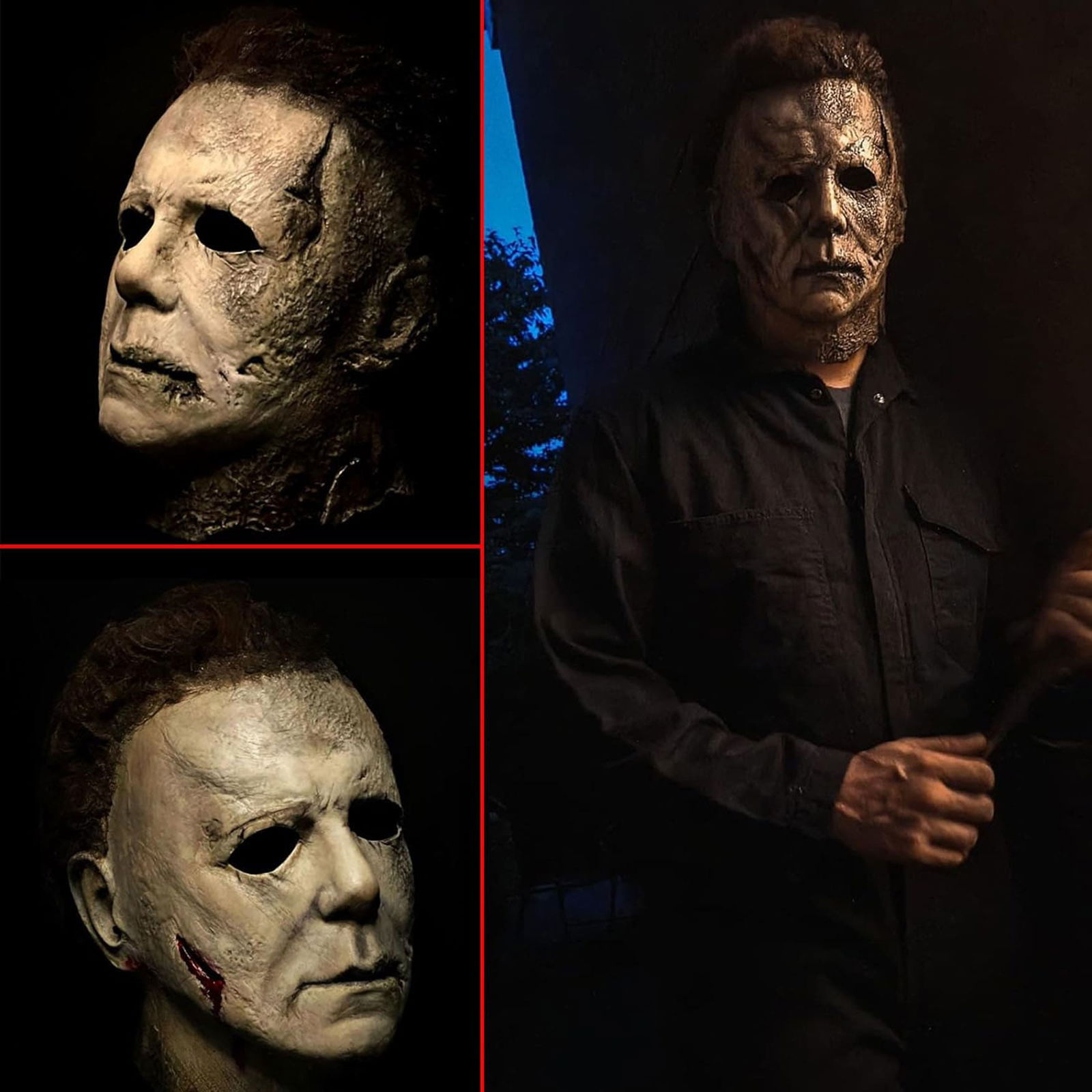 Michael Myers Lateks mask - Michael Myers Et Mask Kafaya Tam Geçmeli