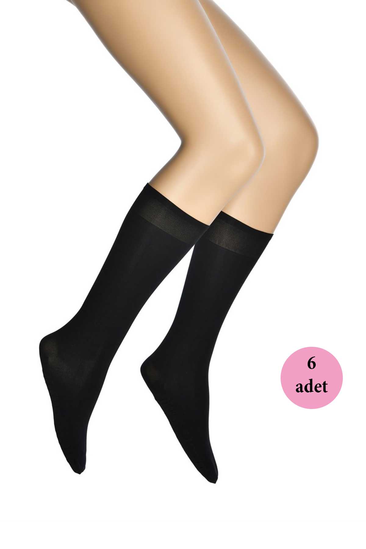 6 Pcs Massage Women Socks Black 500